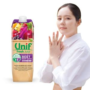 한가인이 선택한 똑똑한 과채주스 유니프((UNIF) 믹스 비트루트 혼합주스 1L 3팩