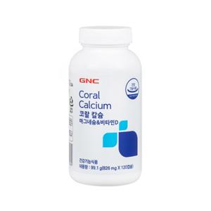 [지앤씨][GNC] 코랄칼슘 마그네슘&비타민D ( 826mg120캡슐/60일