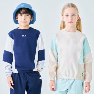 [휠라키즈] 소재믹스 맨투맨 FK2POF1105M