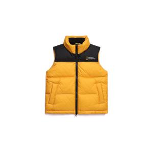 [내셔널지오그래픽 키즈] N194KDV920 바이슨 다운 베스트 MUSTARD