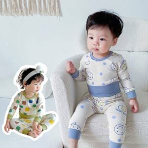 [조이멀티]네모스마일 아동 순면 배앓이방지 실내복 205281