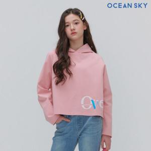[오션스카이]여아 크롭 라글란 후드티셔츠-DAJG5157B0P