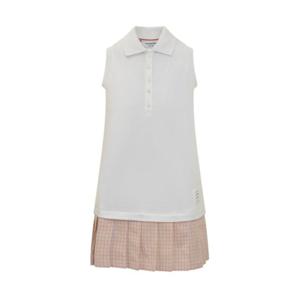 톰브라운 숏 원피스 FJD107A00050 100 WHITE
