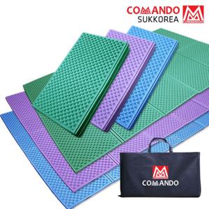 발포매트 200x140 중형 코만도 엠보싱 캠핑매트+가방포함