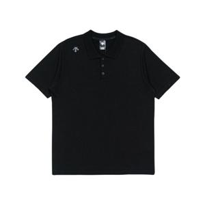 데상트 와펜 니트 폴로 티셔츠 SP221DPS42BLK