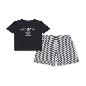 [폴햄]키즈_공용 스트라이프 5부 라운지 세트 PKF2UI3820