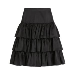 발렌티노 PAP 미디 스커트 6B0RADB0 92G0NO Black