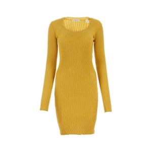 버버리 미디 원피스 8077050 B7307 YELLOW