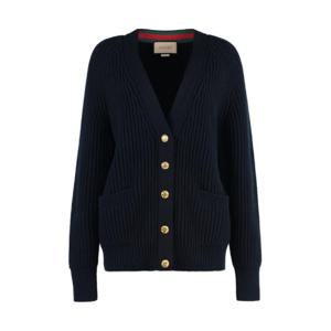 구찌 울 캐시미어 가디건 772864XKDQ7 4003 BLUE