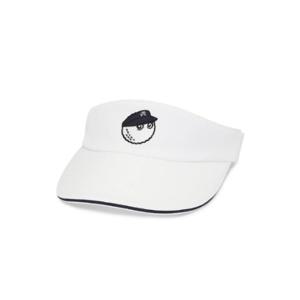말본골프썬캡 KQJ M5243PVS10WHT 말본 밴딩 벨크로 바이저 WHITE