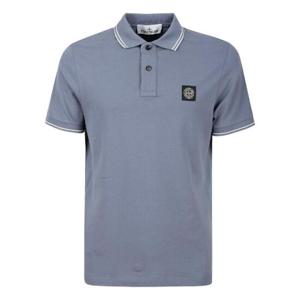 Stone Island 로고 패치 반팔 폴로셔츠 C22002SCS0018 V0024 TP935076303