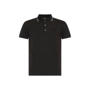 Zegna 로고 자수 반소매 폴로셔츠 UE358A8E746 M09 TP942755724