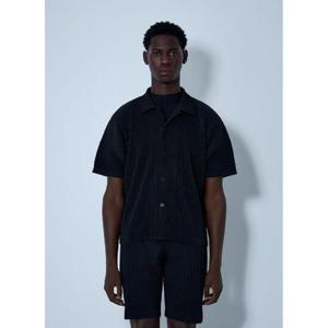 25 SS Homme Plisse Issey Miyake 남성 플리츠 셔츠  hmp0161001blk