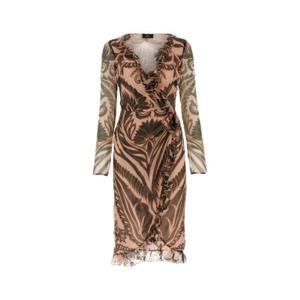 Etro 그래픽 프린트 러플 디테일 미디 드레스 WRHA014899SA1C5 X0870 TP936217588