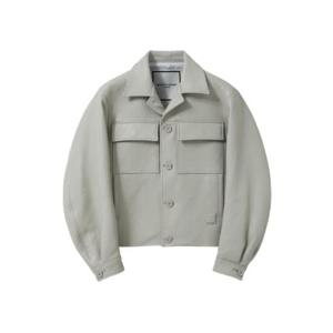 우영미 디어 레더 자켓 그레이   25SS W251LJ01651G