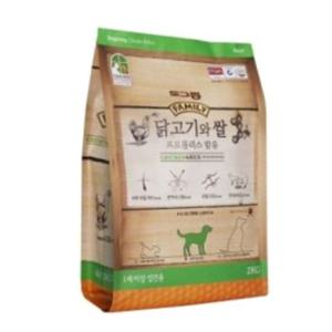도그랑 훼미리 닭고기와 쌀 어덜트 2kg 강아지 사료