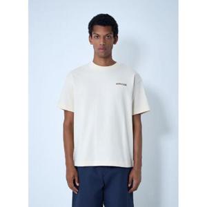 25 SS Moncler x Gilga Farm by Donald Glover 남성 로고 모티프 티셔츠 mgf0162004wht