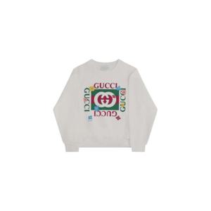 키즈 구찌 니트 스웻셔츠 799331XJHFR 9214 WHITE
