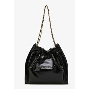 [JILLSTUART ACC][25SS]JABA5E142BK [코코체인] 블랙 로고 장식 소가죽 체인숄더백M