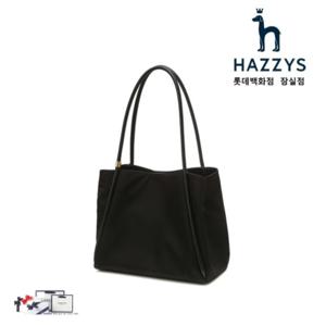 [헤지스]HIBA5E175BK_여성 블랙 소재배색 나일론 숄더백