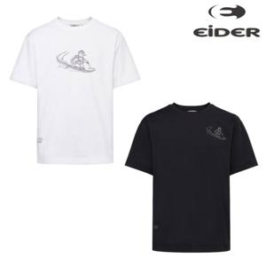 아이더 (DMU25245) 남성 아이코닉 그래픽 잠재권촉 라운드 티셔츠