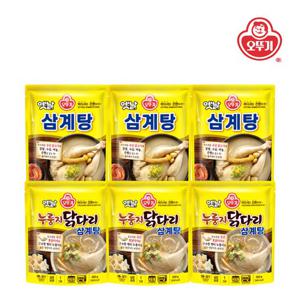 [오뚜기] 옛날 삼계탕 900g x 3개+누룽지 닭다리 삼계탕 500g x 3개