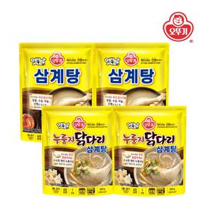 [오뚜기] 옛날 삼계탕 900g x 2개+누룽지 닭다리 삼계탕 500g x 2개