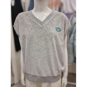 주)소이 세이브존01 겨울 멜란지 브이넥 벨로아조끼 22W0182