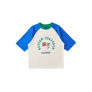블루독스튜디오 [블루독](CR)블럭7부레글런티셔츠 25가을상품 (25A1533101)