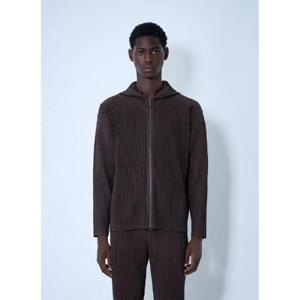 25 SS Homme Plisse Issey Miyake 남성 플리츠 후드 재킷  hmp0161013brn