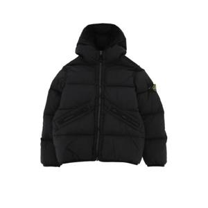 스톤아일랜드 키즈 키즈 블랙 숏 패딩 410001728 V0029