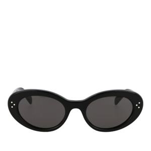 셀린느 블랙 오벌 다크 렌즈 볼드 3 도트 선글라스 CL40193I 01