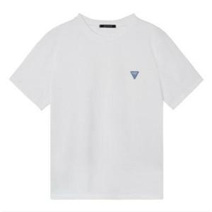 [게스(진)]여성 데님 미니삼각 반팔티 YN2K8461