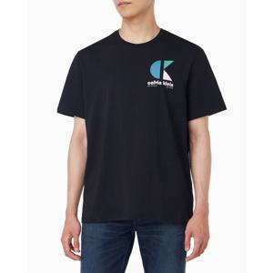 [캘빈클라인 진]남성 CK 이지핏 바우하우스 로고 반팔 티셔츠 블랙 4RC827G (4RC827G-UB1)