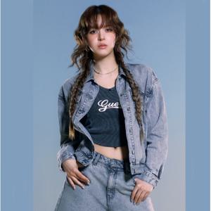 [게스(진)]남녀공용 그레이 데님 자켓 MP6D5861