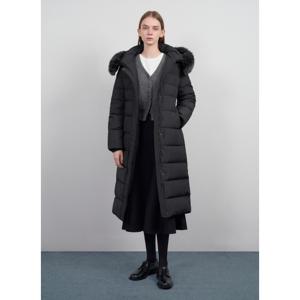 [시스티나][24 F/W] 덕다운 폭스퍼 벨티드 롱 패딩-ASDJPO41020