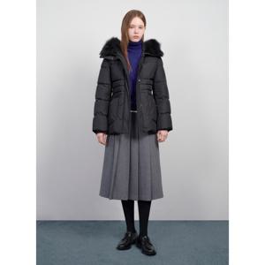 [시스티나][24 F/W] 덕다운 폭스퍼 벨티드 패딩 점퍼-ASDJPO41050