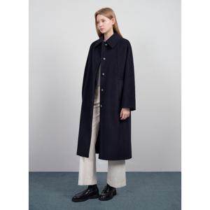 [시스티나][24 F/W] 핸드메이드 싱글 브레스티드 롱 코트-AWHCTO41090