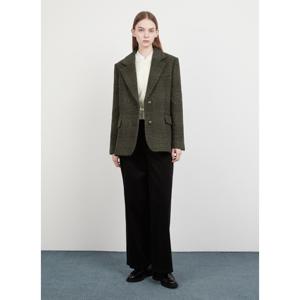 [시스티나][24 F/W] 체크 모직 울 혼방 자켓 -AWWJKO41040