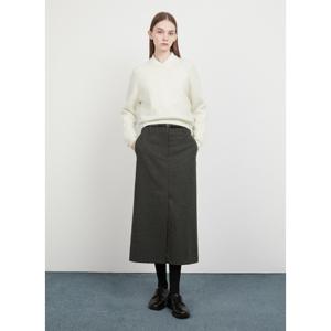 [시스티나][24 F/W] 트임 디테일 스트라이프 H라인 스커트 -AWWSKO41080