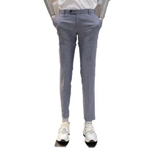 [본(정장)]BON 24S/S 허리밴딩 오비 포인트 블루그레이 슬림 남성 팬츠 (BN4MTA357)