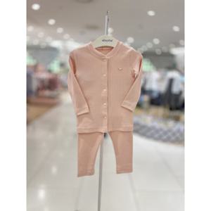 [압소바 의류] (출산백일돌선물) 핑크 골지 슬림내의 (25신상품) (A2D10384)