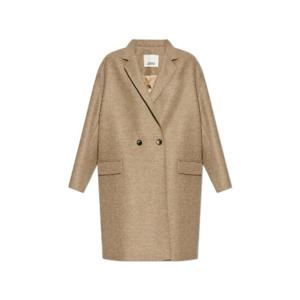 이자벨 마랑 더블 브레스티드 V넥 코트 MA0030FGC3E01I LIGHTKHAKI TP946389609