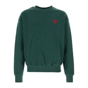 패밀리 퍼스트 크루넥 하트 맨투맨 W24FFSS2403 GREEN