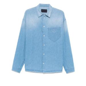 25 SS 프라다 데님 셔츠 GEC066SAAO15LI TP441068555