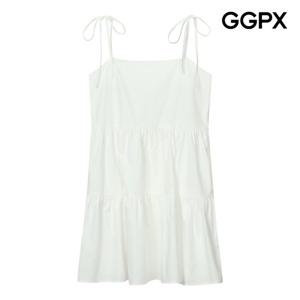 [지지피엑스]숄더 리본끈 캉캉 뷔스티에 원피스 (GP7OP039F)