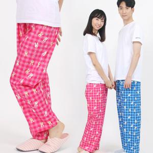 미미캐츠 0038 슈크레체크 9부바지 홈웨어 커플잠옷