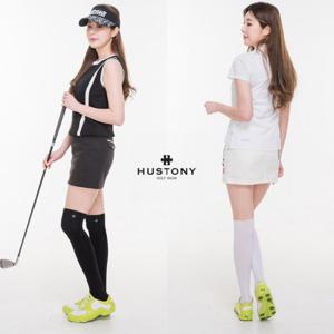 휴스토니 자외선 차단 냉감 별 오버 니삭스 골프양말