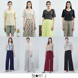 스타일제이 25SS 프렌치 린넨 티블라우스+플리츠 팬츠 8종