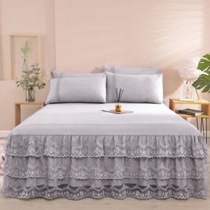 [러빙랩]러빙랩 피앙새 로맨틱 레이스 침대커버 Q 150x200cm